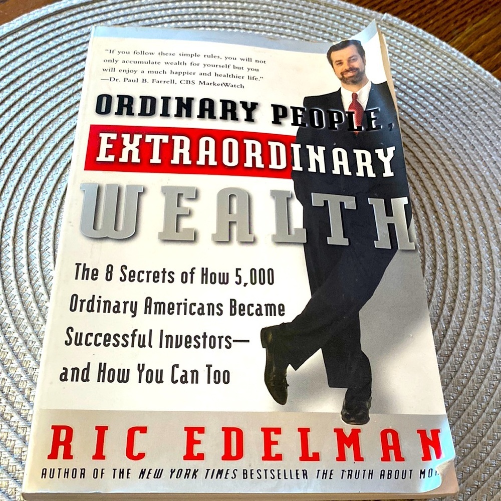 ORDINARY PEOPLE EXTRAORDINARY WEALTH 8 Secrets RIC EDELMAN Oversize PB EUC